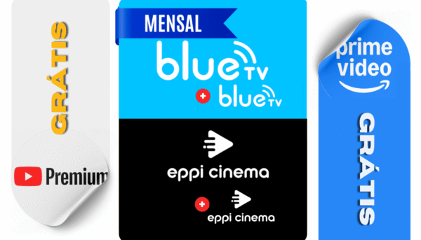 Blue TV + Eppi Cinema 2 Telas + Streaming Grátis Mensal